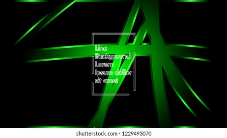 abstract metallic green black frame layout modern tech design template background