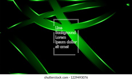 abstract metallic green black frame layout modern tech design template background