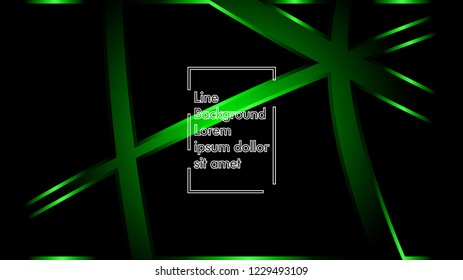 abstract metallic green black frame layout modern tech design template background