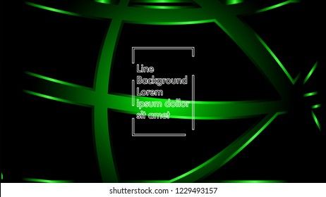 abstract metallic green black frame layout modern tech design template background