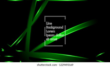 abstract metallic green black frame layout modern tech design template background