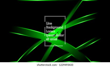 abstract metallic green black frame layout modern tech design template background