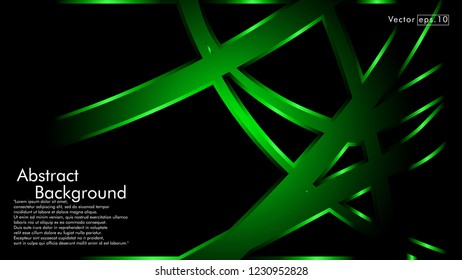 abstract metallic  green black frame layout modern tech design template background