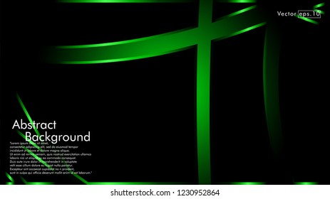 abstract metallic  green black frame layout modern tech design template background
