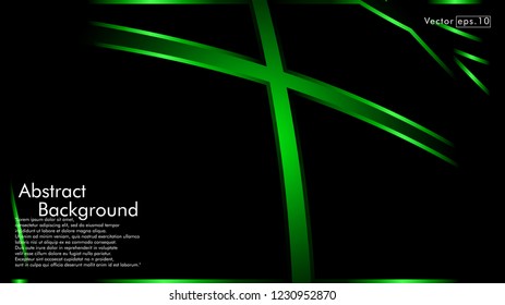 abstract metallic  green black frame layout modern tech design template background