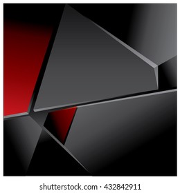 Abstract metallic with hexagon background, vector illustration and design