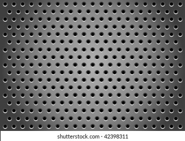 Abstract metallic holes background for design