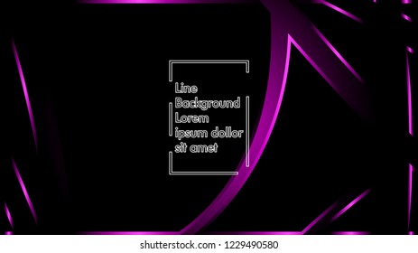 abstract metallic magenta black frame layout modern tech design template background