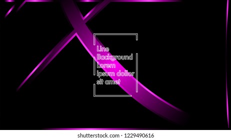 abstract metallic magenta black frame layout modern tech design template background
