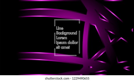 abstract metallic magenta black frame layout modern tech design template background