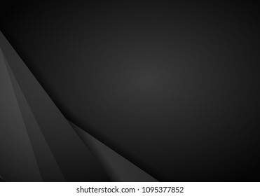 abstract metallic modern black frame design innovation concept layout background. Technology background with metallic banner. Dark abstract background. Vector illustration EPS 10.