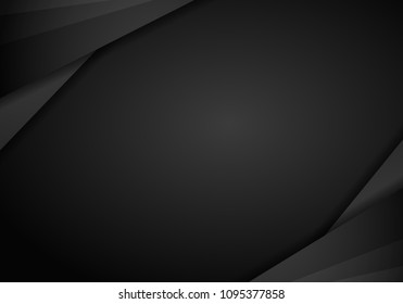abstract metallic modern black frame design innovation concept layout background. Technology background with metallic banner. Dark abstract background. Vector illustration EPS 10.