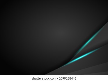 abstract metallic modern Blue black frame design innovation concept layout background. Technology background with metallic banner. Dark abstract background. Vector illustration EPS 10.