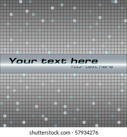 Abstract metallic mosaic background