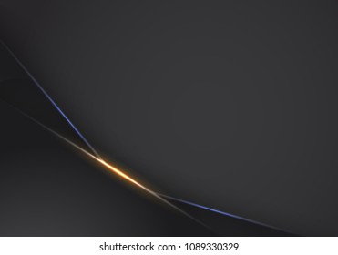 abstract metallic Orange black frame layout modern tech design template background , Orange and Blue light Neon background. modern futuristic background vector graphic template design.