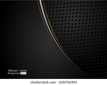 abstract metallic Orange yellow black frame design innovation concept layout background. for text and message artwork design.Vector Illustration.