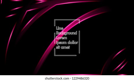 abstract metallic pink black frame layout modern tech design template background