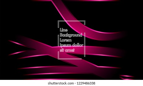 abstract metallic pink black frame layout modern tech design template background