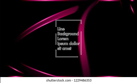 abstract metallic pink black frame layout modern tech design template background