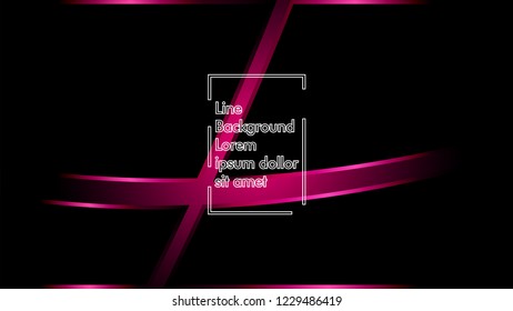 abstract metallic pink black frame layout modern tech design template background