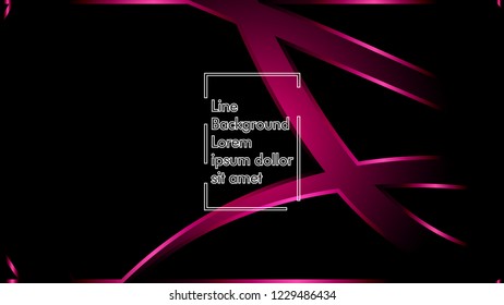 abstract metallic pink black frame layout modern tech design template background