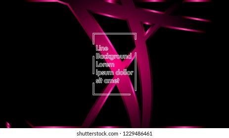 abstract metallic pink black frame layout modern tech design template background