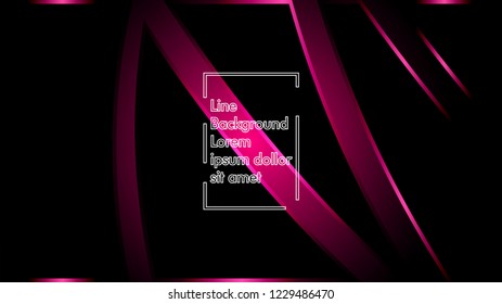abstract metallic pink black frame layout modern tech design template background