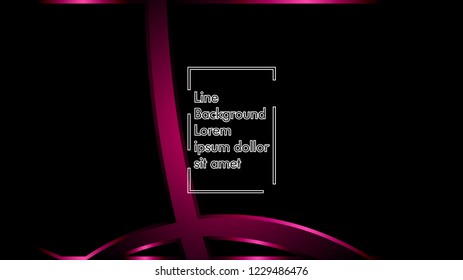 abstract metallic pink black frame layout modern tech design template background