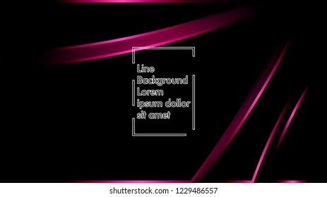 abstract metallic pink black frame layout modern tech design template background