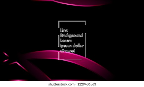 abstract metallic pink black frame layout modern tech design template background