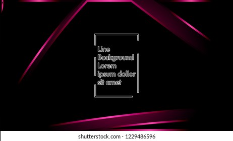 abstract metallic pink black frame layout modern tech design template background
