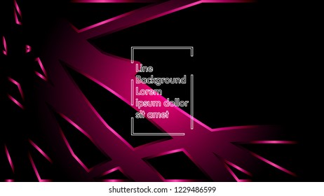 abstract metallic pink black frame layout modern tech design template background