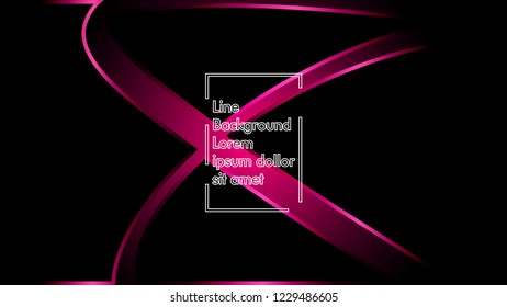 abstract metallic pink black frame layout modern tech design template background