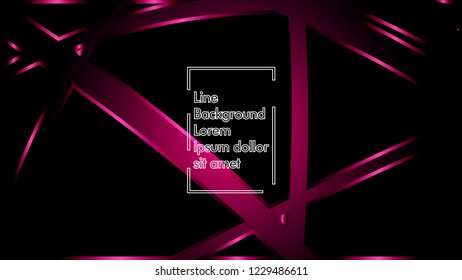 abstract metallic pink black frame layout modern tech design template background