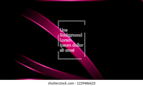 abstract metallic pink black frame layout modern tech design template background