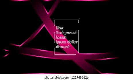 abstract metallic pink black frame layout modern tech design template background