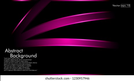 abstract metallic pink black frame layout modern tech design template background