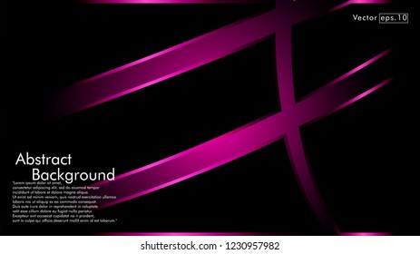 abstract metallic pink black frame layout modern tech design template background