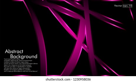 abstract metallic pink black frame layout modern tech design template background
