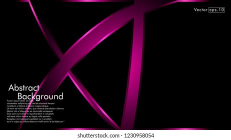 abstract metallic pink black frame layout modern tech design template background