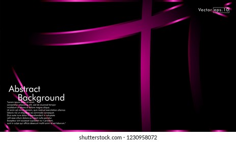 abstract metallic pink black frame layout modern tech design template background