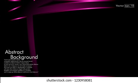 abstract metallic pink black frame layout modern tech design template background