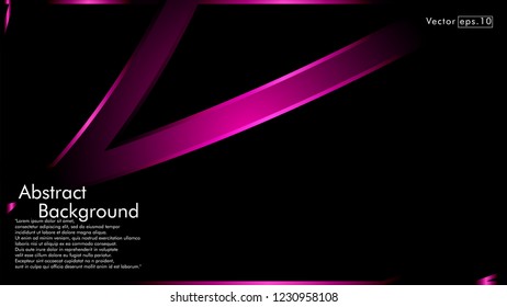abstract metallic pink black frame layout modern tech design template background