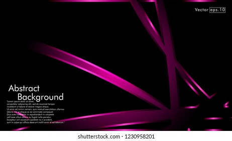 abstract metallic pink black frame layout modern tech design template background
