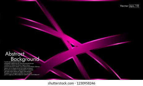 abstract metallic pink black frame layout modern tech design template background