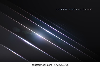 Abstract metallic plates background with glow light effect