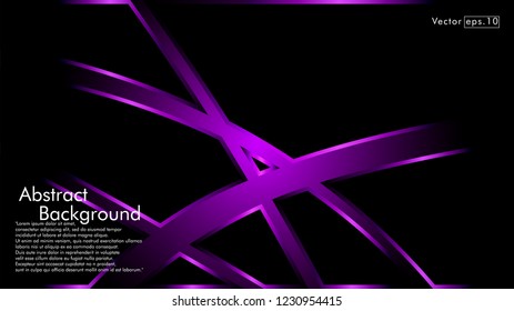 abstract metallic purple black frame layout modern tech design template background