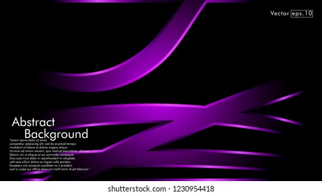 abstract metallic purple black frame layout modern tech design template background