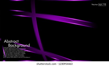 abstract metallic purple black frame layout modern tech design template background