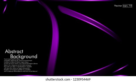 abstract metallic purple black frame layout modern tech design template background